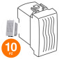 MAPAM Ronzatore (6A-220V) ART Bianco - Confezione 10pz - mod. ART-F822BI - Compatibile con BTicino LIVING