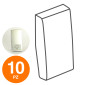 MAPAM Cover Pulsante Campanello GEM Alluminio - Confezione 10pz - mod. 672A - Compatibile con Vimar PLANA