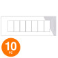 MAPAM Placca Tecnopolimero GEM 7P Bianco - Confezione 10pz - mod. 6007-01 - Compatibile con Vimar PLANA