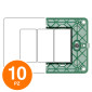 MAPAM Supporto GEM 3P - Confezione 10pz - mod. GEM-S6003 - Compatibile con Vimar PLANA