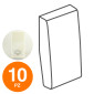 MAPAM Cover Pulsante Campanello JOY Bianco - Confezione 10pz - mod. JOY-A572BI - Compatibile con BTicino MATIX