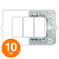 MAPAM Supporto JOY 3P - Confezione 10pz - mod. JOY-S5003 - Compatibile con BTicino MATIX