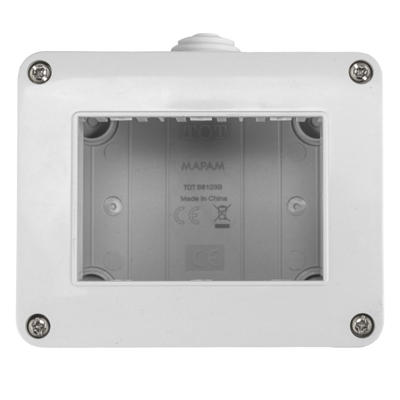 MAPAM Box GEM 3P - mod. S6103B - Compatibile con Vimar PLANA