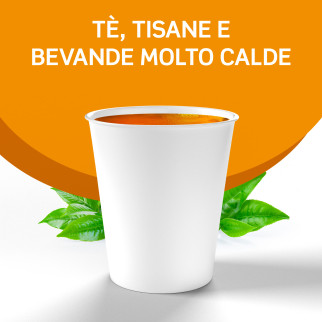 Bicchieri in Carta Riciclabile Colore Bianco da 240ml - Confezione da 50 Bicchieri