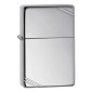 Zippo Accendino a Benzina Ricaricabile ed Antivento High Polish Chrome Vintage with Slashes - mod. 260