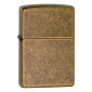 Zippo Accendino a Benzina Ricaricabile ed Antivento Antique Brass - mod. 201FB