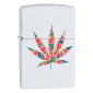 Zippo Accendino a Benzina Ricaricabile ed Antivento con Fantasia Floral Leaf Design - mod. 29730