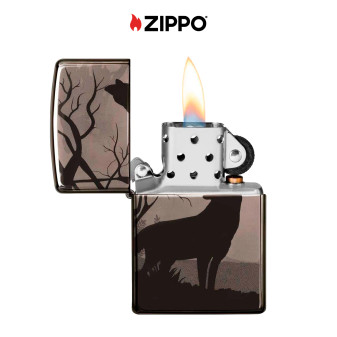 Zippo Accendino a Benzina Ricaricabile ed Antivento con Fantasia