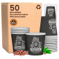 Bicchierini da Caffè in Carta Riciclabile con Fantasia CuzcoCUP da 65ml - Confezione da 50 Bicchieri