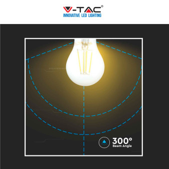 V-Tac VT-2133 Lampadina LED E27 12W Bulb A60 Goccia Filament
