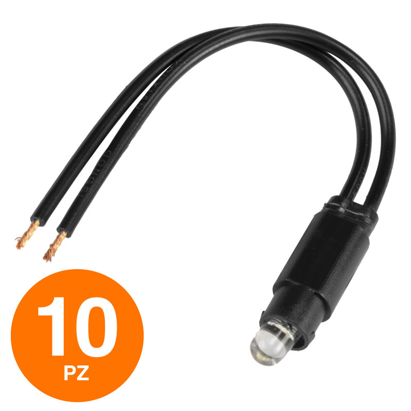 MAPAM Lampadina LED Per Interruttore 3000K 220V - Confezione 10pz - mod. 3000K