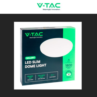 VT-8418 Plafoniera LED Tonda 18W SMD CCT 3in1 V-Tac Gallery