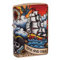 Zippo Accendino a Benzina Ricaricabile ed Antivento con Fantasia Nautical Tattoo - mod. 49532