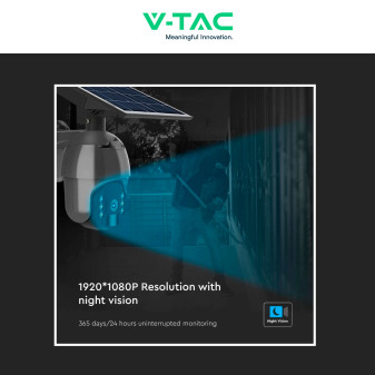 VT-11024-WIFI Telecamera di Sorveglianza PTZ Nera V-Tac