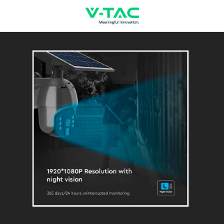 VT-11024-WIFI Telecamera di Sorveglianza PTZ Nera V-Tac