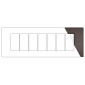 MAPAM Placca Metallo VIP 7P Testa di Moro - mod. VIP-P7007ME-TM - Compatibile con BTicino AIR