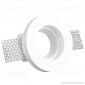 V-Tac VT 771RD Portafaretto Rotondo da Incasso in Gesso per Lampadine GU10 e GU5.3 - SKU 3652