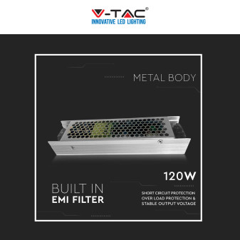 VT-24120 Alimentatore Tensione Costante 120W LED 24V V-Tac