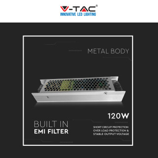 VT-24120 Alimentatore Tensione Costante 120W LED 24V V-Tac