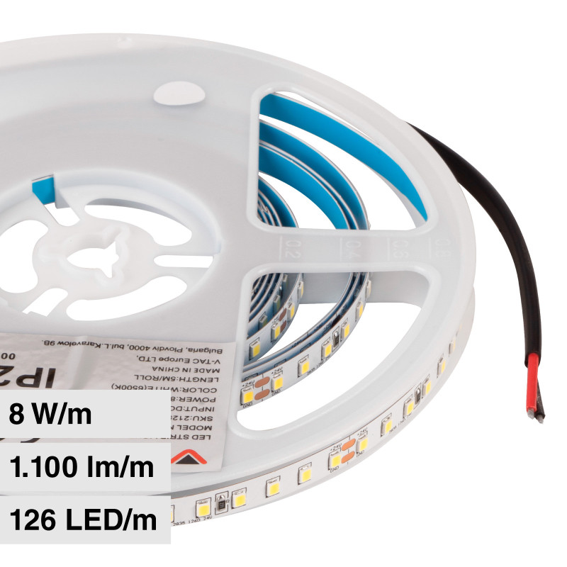 VT-2835-126 Striscia LED Flessibile 40W SMD 24V 5m V-Tac
