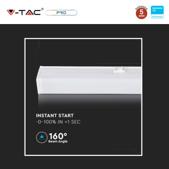 VT-065 Tubo LED T5 Plafoniera Linkabile 7W SMD V-Tac Pro