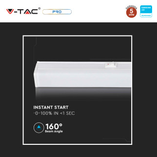 VT-065 Tubo LED T5 Plafoniera Linkabile 7W SMD V-Tac Pro