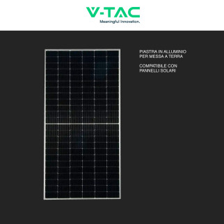 8 Piastre Messa a Terra Pannelli Solari Fotovoltaici V-Tac