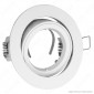 V-Tac VT-775 Portafaretto Orientabile Rotondo da Incasso per Lampadine GU10 e GU5.3 - SKU 3645