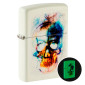 Zippo Accendino a Benzina Ricaricabile ed Antivento con Fantasia Skull Print Design - mod. 48563