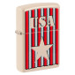 Zippo Accendino a Benzina Ricaricabile ed Antivento con Fantasia USA Design - mod. 48204