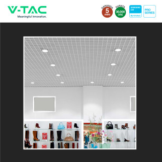 VT-2-10 Faretto LED 10W da Incasso Chip Samsung V-Tac Pro