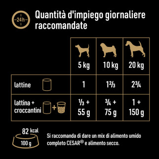 Cibo per Cani Manzo Carote Fagiolini e Erbe Cesar Natural Goodness