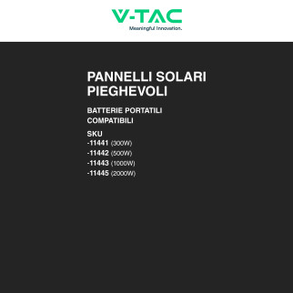 V-Tac VT-10120 Pannello Solare Fotovoltaico 120W Pieghevole