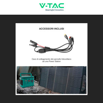 V-Tac VT-10120 Pannello Solare Fotovoltaico 120W Pieghevole