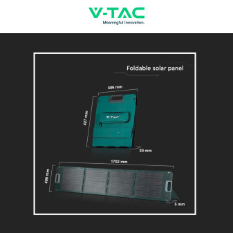 V-Tac VT-10120 Pannello Solare Fotovoltaico 120W Pieghevole