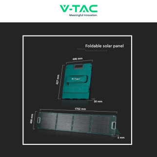 V-Tac VT-10120 Pannello Solare Fotovoltaico 120W Pieghevole
