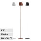 V-Tac VT-7544 Piantana LED 4W Touch IP54 Lampada da Terra o da Tavolo Dimmerabile Altezza Regolabile - SKU 7007 / 7008 / 7009