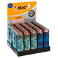 Bic Slim J23 Accendini Medi Fantasia Blue Liquid - Box da 50 Accendini