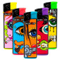 SmokeTrip Large Accendini Elettronici Grandi Fantasia Eyes 2 - Serie da 5 Accendini