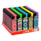SmokeTrip Large Accendini Elettronici Grandi Fantasia Mandala Style - Box da 50 Accendini