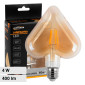 Universo Lampadina LED E27 4W Filament Forma Cuore Vetro Ambrato - mod. CU-OC