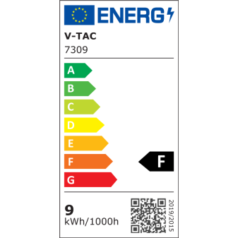 V-Tac VT-2149 Duo Pack Confezione 2 Lampadine LED E27 9W Bulb A60