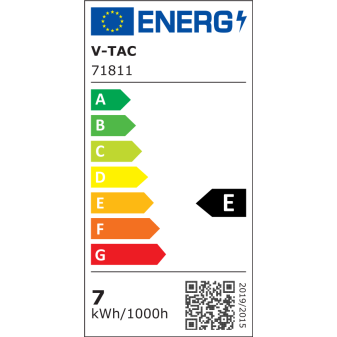 V-Tac VT-2047 Lampadina LED E27 7W Bulb A60 Frost Cross Filament -