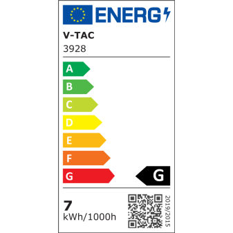 V-TAC VT-7333 Lampadario LED 7W Campana Color Oro - SKU 3934 / 3928