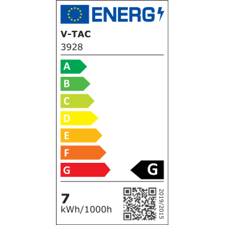 V-TAC VT-7333 Lampadario LED 7W Campana Color Oro - SKU 3934 / 3928