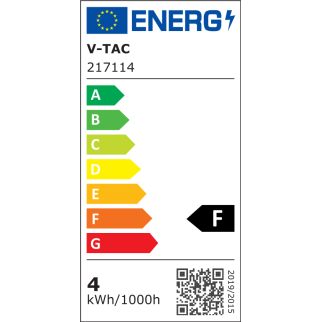 VT-1949 Lampadina LED E14 4W Candle Flame C35 Filament V-Tac