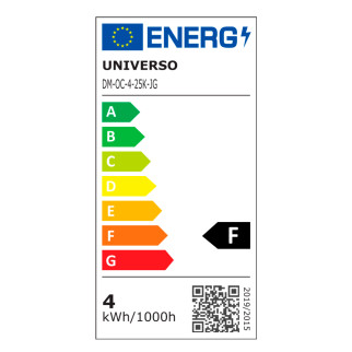 Lampadina LED E27 4W Diamante Filament Ambrata Universo