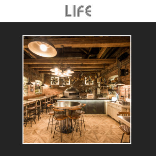Life Lampadina LED E27 7W Bulb A60 Goccia Filament Vetro Milky