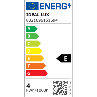 Acquista Ideal Lux Lampadina LED Vintage E27 4W Bulb ST64