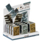 Champ Accendini a Benzina Ricaricabili ed Antivento con Fantasia Eagle &amp; Bike - Box da 12 Accendini